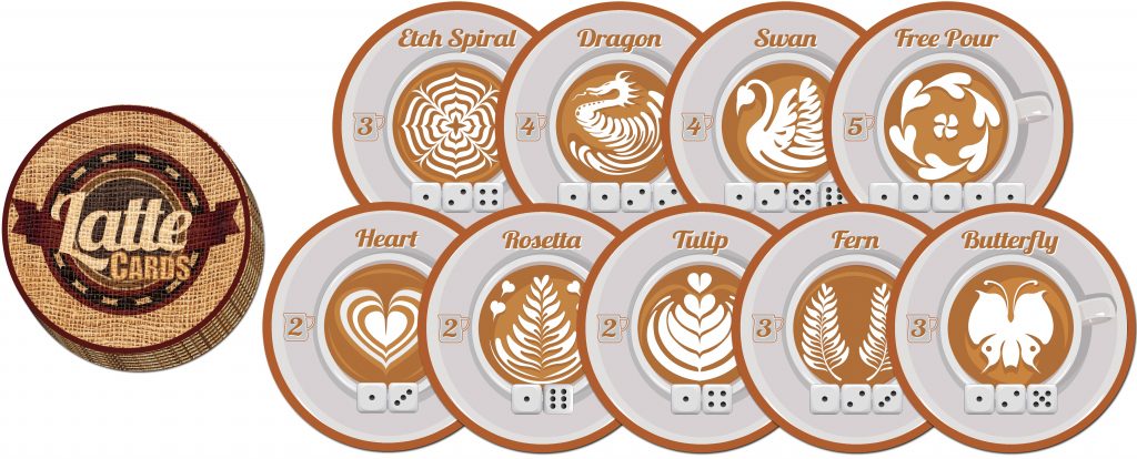 Awesome Latte pour art board game